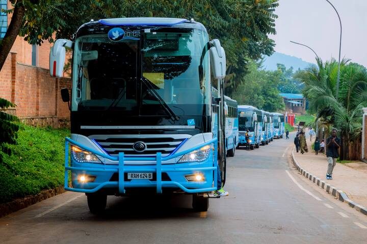Trinity Express coach serving Kampala to Juba
