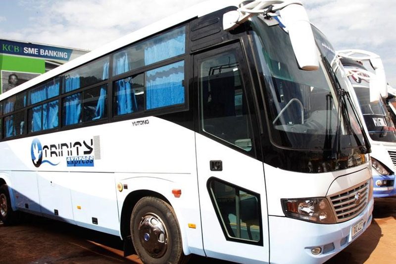 Trinity Express coach serving Nairobi to Kampala